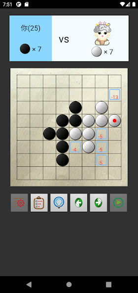 Android 上很強的黑白棋(Othello): 黑白棋貓