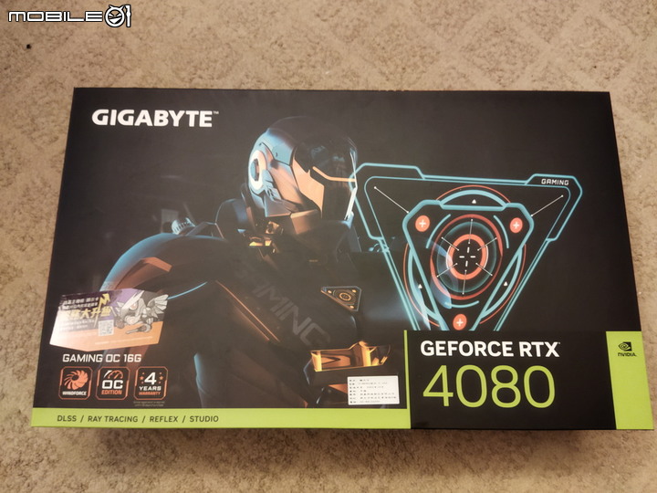 簡單分享RTX 4080 16GB Gaming OC開箱！