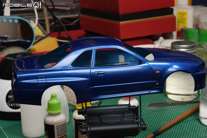 [模型製作記] TAMIYA 1/24 NISSAN SKYLINE R34