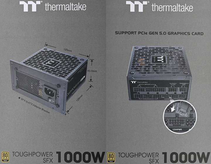 thermaltake TOUGHPOWER SFX 1000W金牌全模組化電源開箱