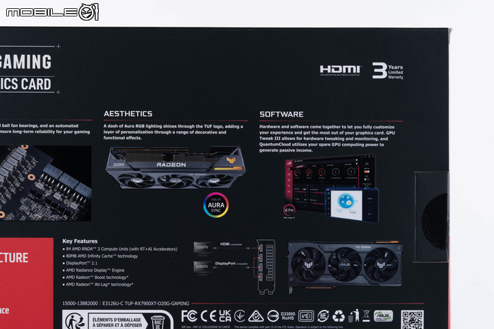 ASUS TUF RX 7900 XT O20G GAMING 顯示卡開箱實測 以嶄新設計迎接效能推升