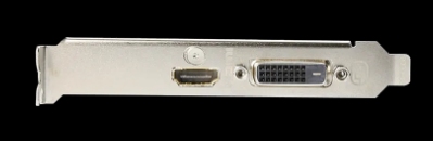 顯示卡通常需要占據兩個PCI-E插槽的空間。後來有找到只占用單槽的顯示卡。