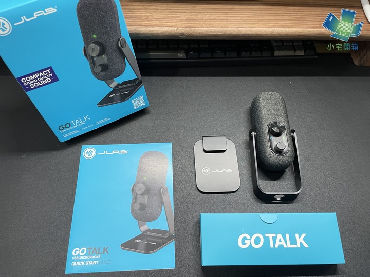 點我看大圖 【小宅開箱】好看實惠的多功能電容式麥克風 JLab Go Talk USB麥克風