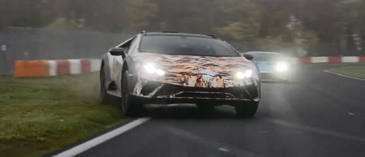 影/藍寶堅尼Huracan Sterrato放大絕!紐柏林賽道切西瓜超車