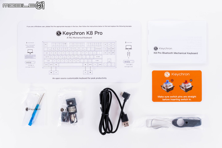 Keychron K8 Pro TKL 機械鍵盤開箱試用 以開源軟體賦予更多自訂功能的專業輸入工具