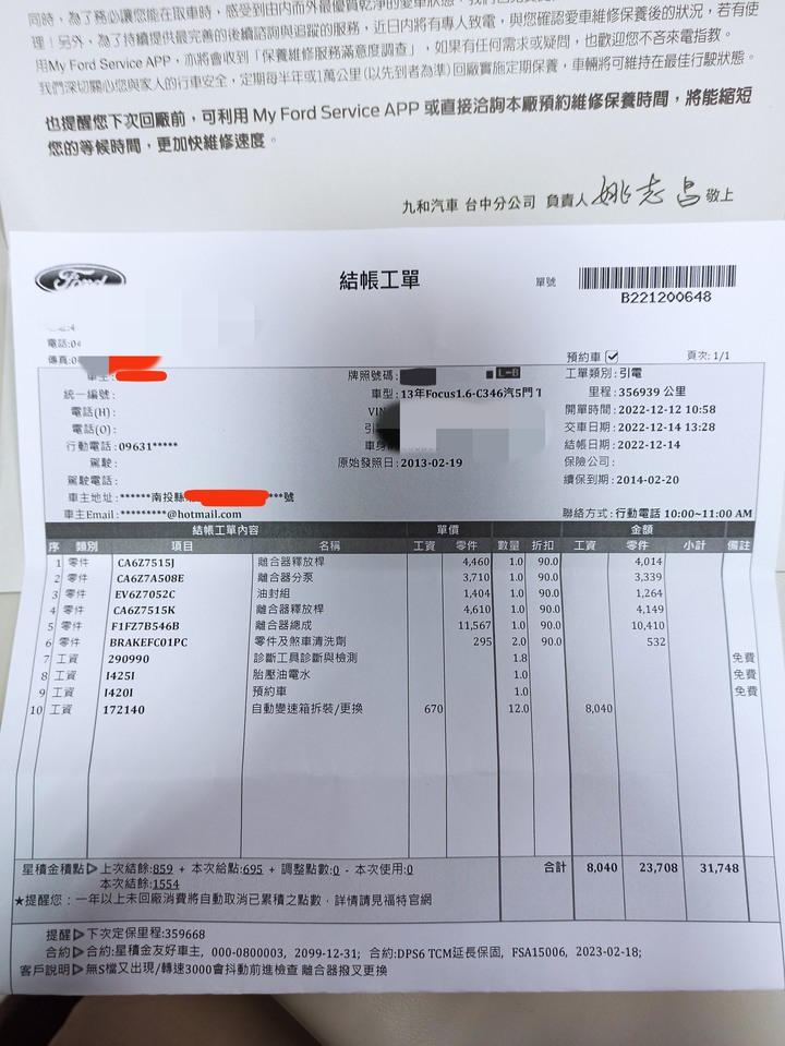 focus mk3 延畢心得