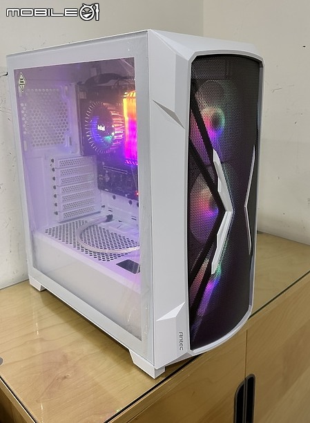點我看大圖 灰白 X 網設計 Antec DP505 WHITE 中塔機殼開箱