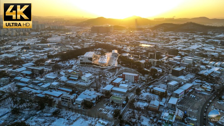 《韓國空拍#2》實測 DJI MINI 3 PRO 遇到暴風雪能繼續飛行嗎？ 最新樂天夢幻玻璃屋｜燒肉吃到飽｜世界文化遺產日出空拍｜韓國草莓園｜芝山滑雪場