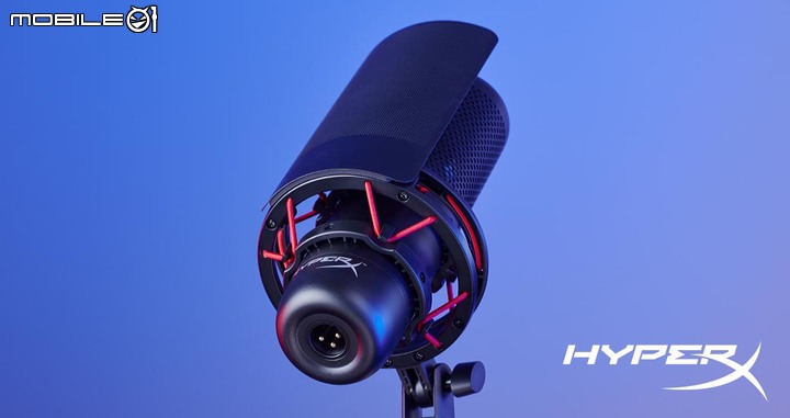 HyperX 推出具備 XLR 介面的專業級電容麥克風 ProCast 提供專業內容創作更高音質選擇