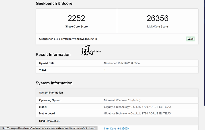 點我看大圖 Intel Core i9-13900K搭配GIGABYTE RTX 4090高階主機效能實測