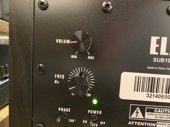 ELAC SUB1020重低音開箱及重低音擺位和調校分享