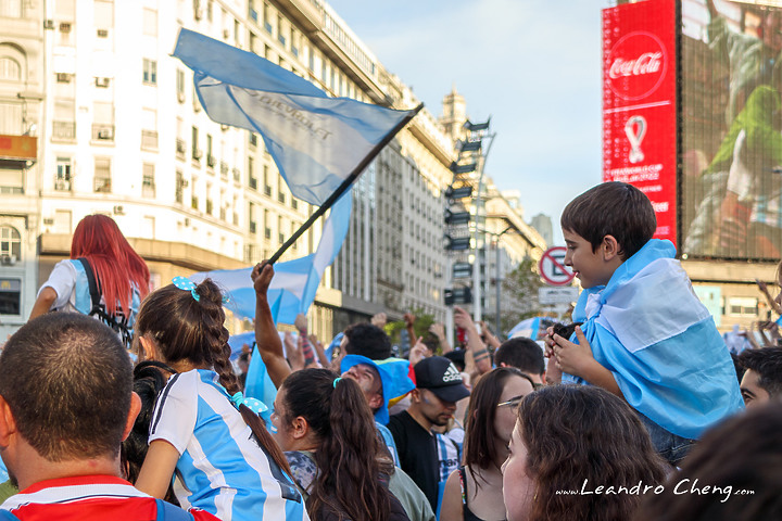 阿根廷3:0戰勝克羅埃西亞, 取得決賽門票後的阿根廷街頭慶祝