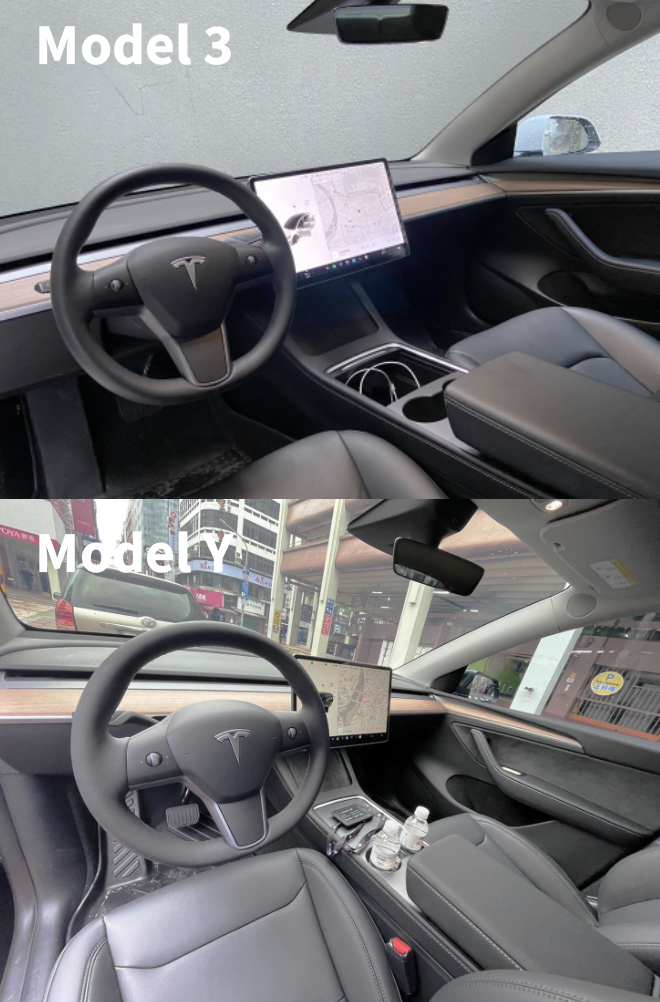 model Y和model 3的差異