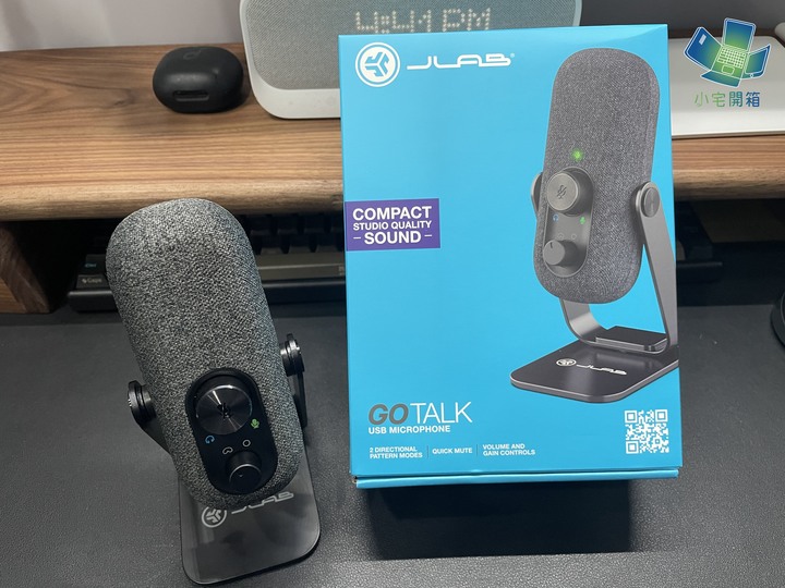 點我看大圖 【小宅開箱】好看實惠的多功能電容式麥克風 JLab Go Talk USB麥克風