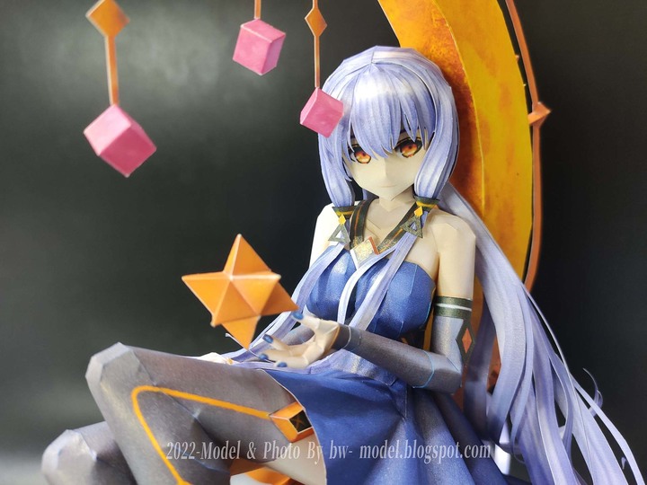 點我看大圖 VOCALOID 虛擬歌手 星塵Stardust 紙模型 製做 Paper Craft ペーパークラフト