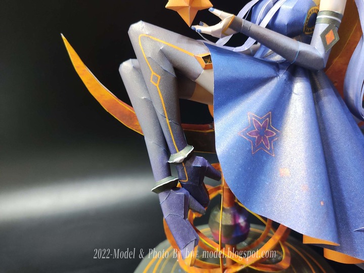 點我看大圖 VOCALOID 虛擬歌手 星塵Stardust 紙模型 製做 Paper Craft ペーパークラフト