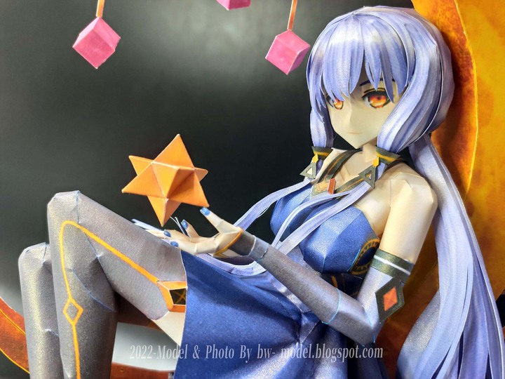 點我看大圖 VOCALOID 虛擬歌手 星塵Stardust 紙模型 製做 Paper Craft ペーパークラフト