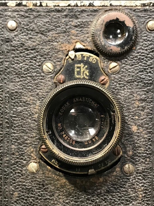 百年骨董.1910年Kodak Vest pock蛇腹相機.