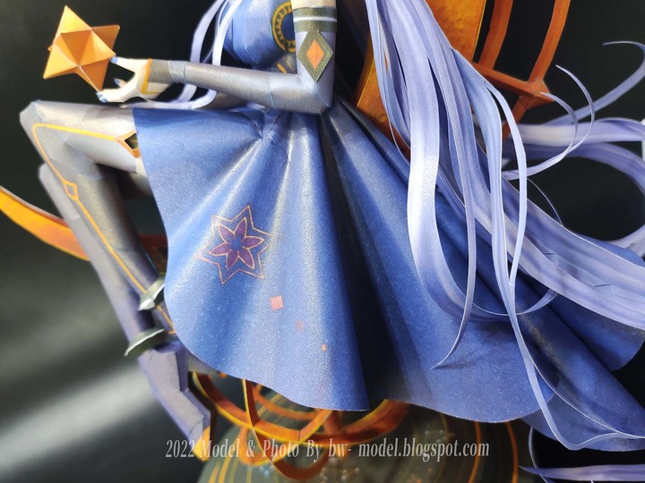 點我看大圖 VOCALOID 虛擬歌手 星塵Stardust 紙模型 製做 Paper Craft ペーパークラフト
