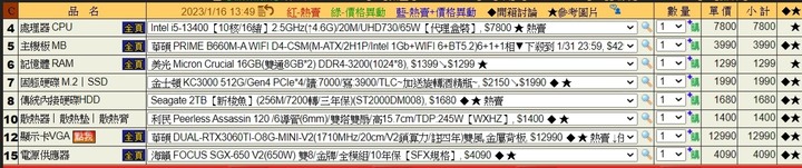 35k 預算組電腦 請大神們幫忙健檢一下菜單