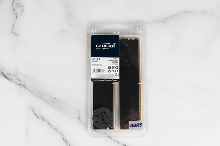 文末抽獎 TT 鋼影風扇組 Micron 美光 Crucial DDR5 5600MT/s UDIMM 16GBx2 開箱測試