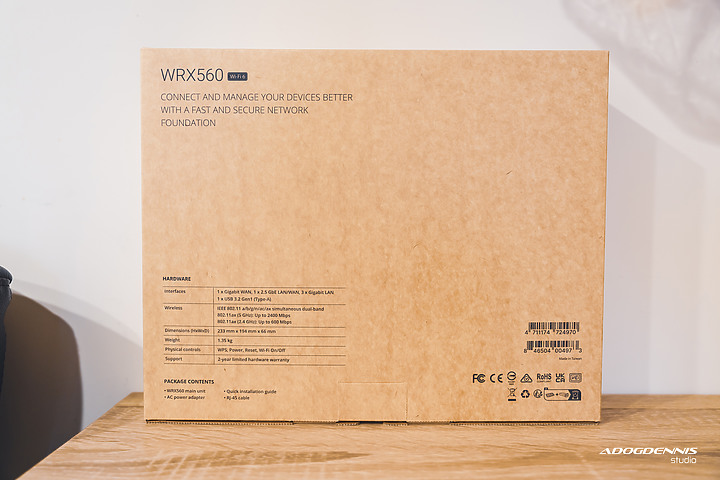 Synology WRX560 WiFi6 雙頻無線路由器開箱