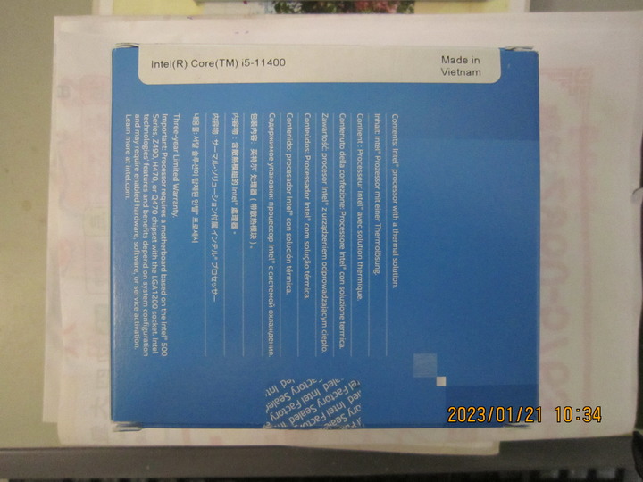 請問有沒有使用Intel第11代處理器Core i5-11400的同好?謝謝。