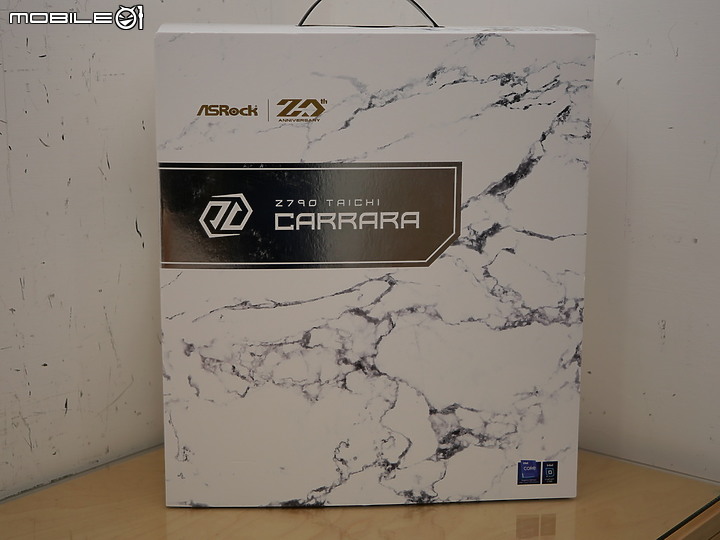 開箱 Z790 Taichi Carrara 卡拉拉大理石潑墨風