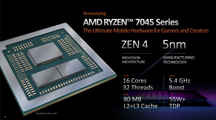 【CES 2023】AMD 推出 Ryzen 7000 系列行動版處理器 導入 AI 架構與 4 奈米製程提供更高效能
