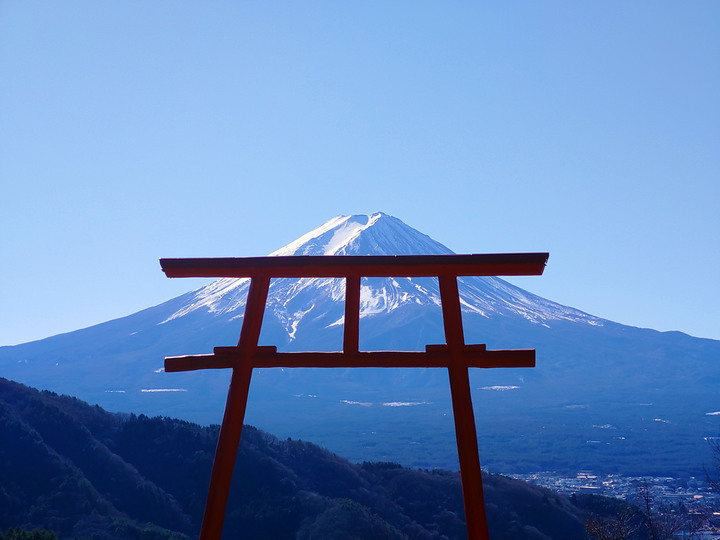 【小惡魔好玩兔U】挑望富士山的絕妙景點－富士河口湖／天空鳥居／河口淺間神社