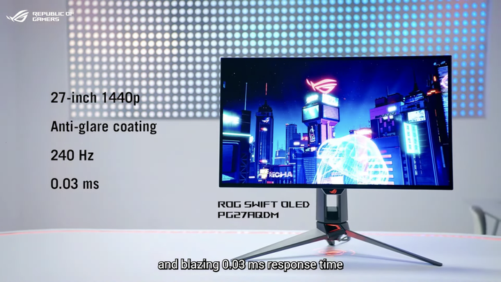 【CES 2023】ROG 推出 Swift Pro PG248QP 全球首款 540Hz 電競螢幕 提供玩家更低延遲遊戲反應