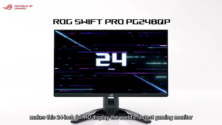 【CES 2023】ROG 推出 Swift Pro PG248QP 全球首款 540Hz 電競螢幕 提供玩家更低延遲遊戲反應