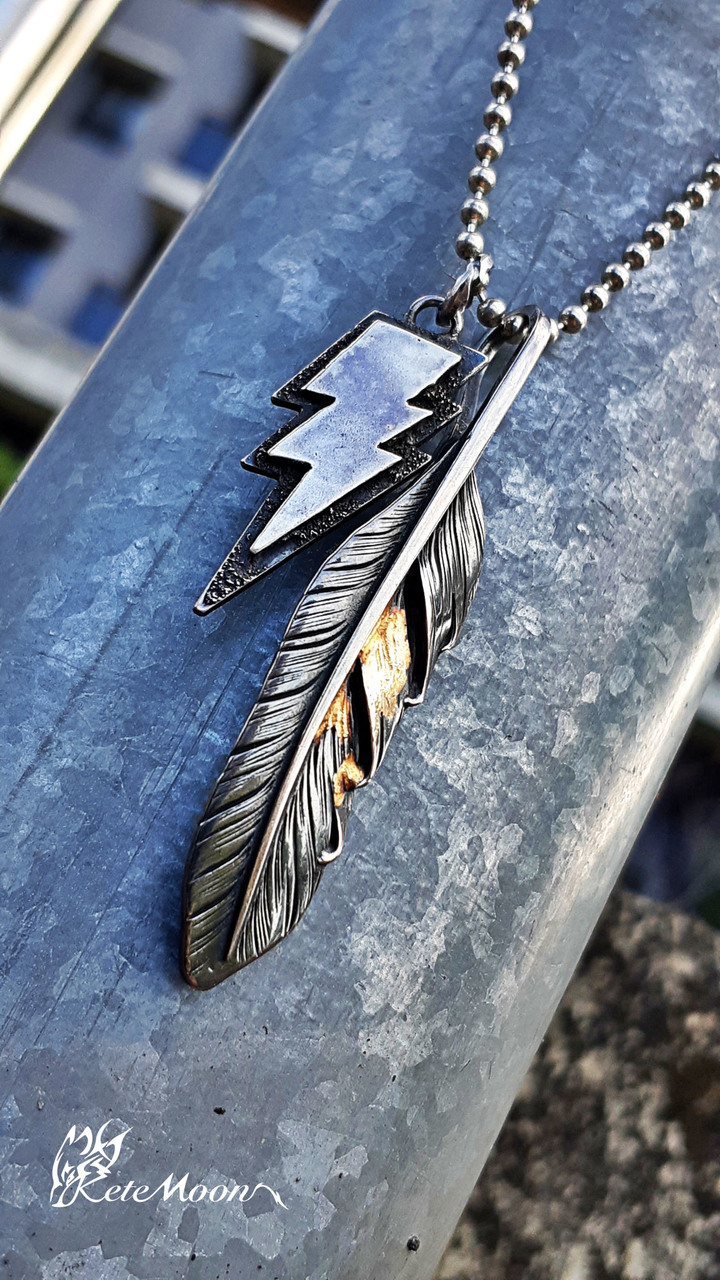 Black Venom Jewelry X Indian&28-18K鎏金大羽