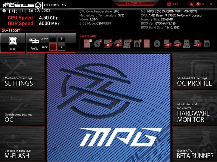 [心得]十年一換 AMD 7950X與MSI B650 Carbon