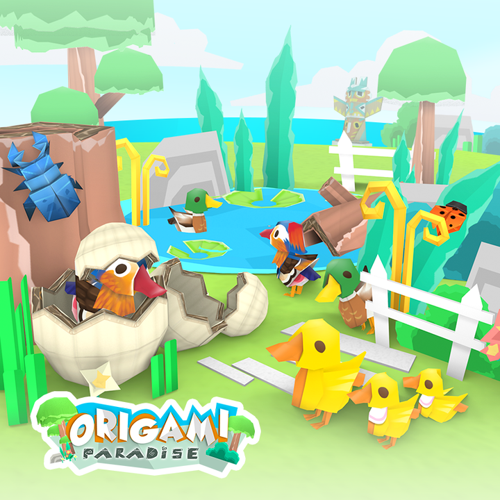 《摺紙島:悠遊樂園》Origami Paradise 動物摺紙題材的療癒系遊戲 1月11日 通知上線 | 建造屬於自己的摺紙世界 布置養成各式各樣可愛的摺紙動物