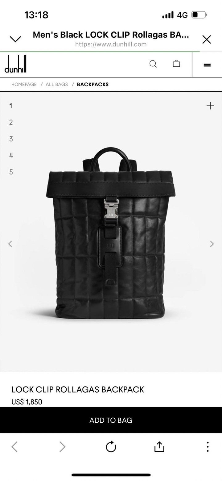 Dunhill VS. Ferragamo 男士後背包