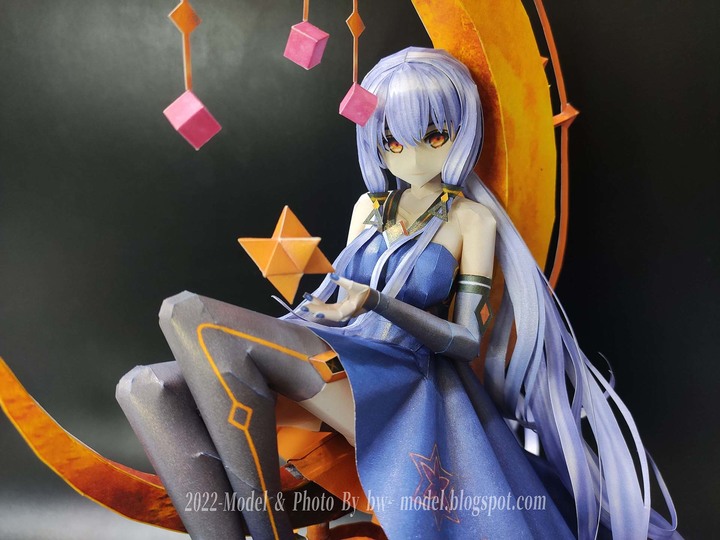 點我看大圖 VOCALOID 虛擬歌手 星塵Stardust 紙模型 製做 Paper Craft ペーパークラフト