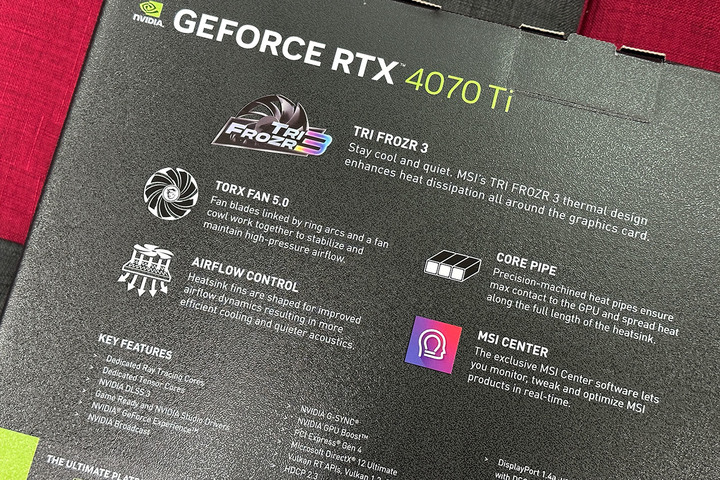 【開箱】終於買了40系列顯示卡！MSI GeForce RTX 4070 Ti Gaming X TRIO