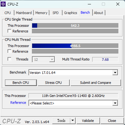 請問有沒有使用Intel第11代處理器Core i5-11400的同好?謝謝。