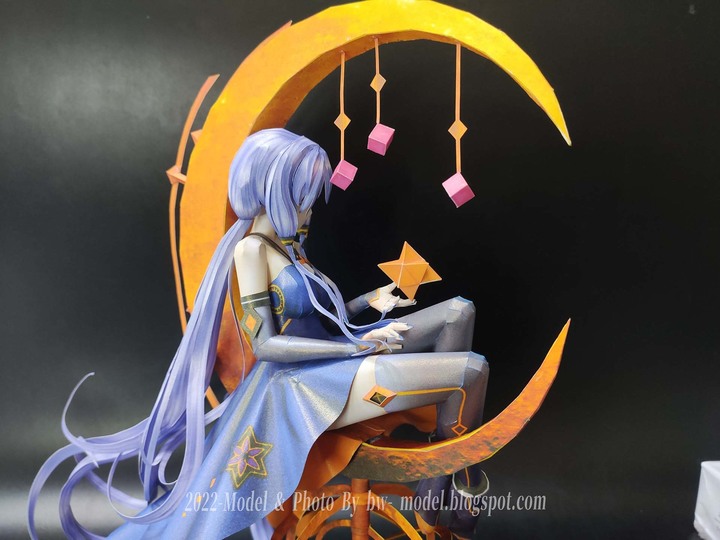 點我看大圖 VOCALOID 虛擬歌手 星塵Stardust 紙模型 製做 Paper Craft ペーパークラフト