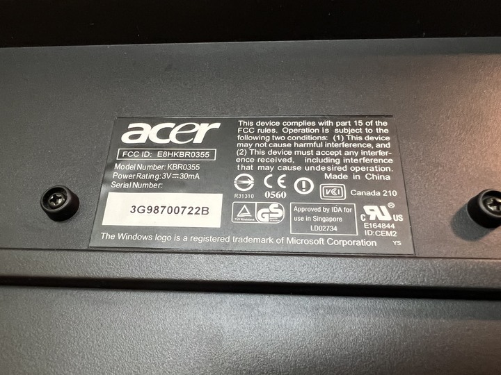 acer 鍵盤滑鼠無法使用,迷惑不解中！