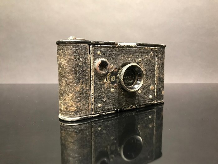 百年骨董.1910年Kodak Vest pock蛇腹相機.