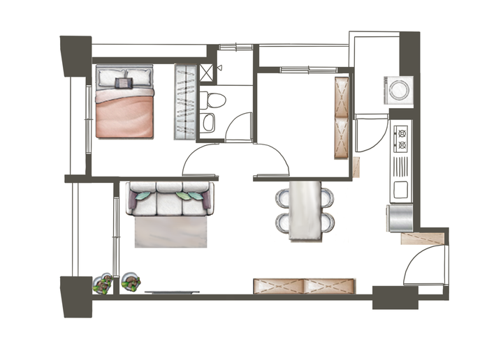 點我看大圖 看屋找房簡單 也不簡單! 看屋心得 +15坪兩房一廳 格局分享