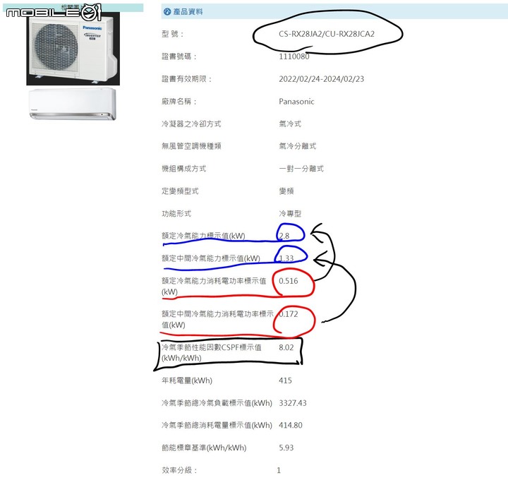 2022年度的家用28級日立尊榮NT系列VS.國際頂級旗艦RX系列「消費者實際使用真實性能表現」
