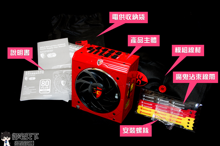 開箱|【accuwitt】GRAND RIGID GT850GF - 超美電供界紅色彗星,ATX 3.0 次世代電源供應器!
