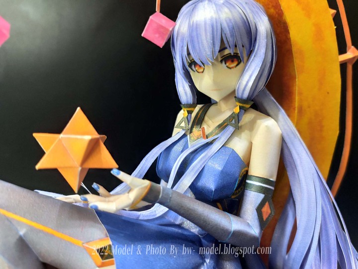 點我看大圖 VOCALOID 虛擬歌手 星塵Stardust 紙模型 製做 Paper Craft ペーパークラフト