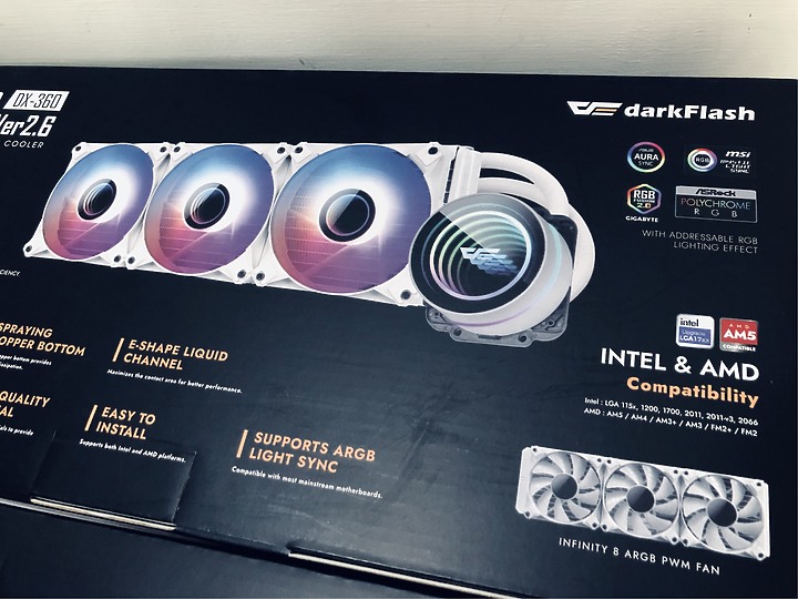 「冰風俠與水行者」入門水冷新朋友 darkFlash AIO一體式水冷開箱
