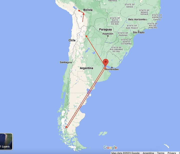 點我看大圖 從極南的Patagonia到玻利維亞天空之鏡