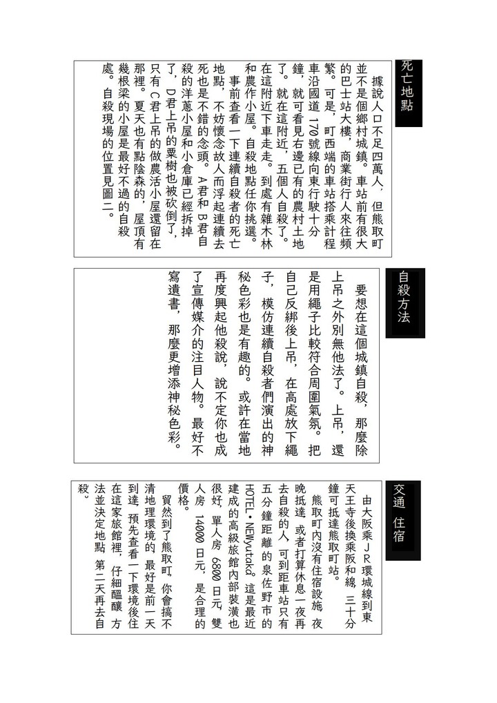 完全自殺手冊 熊取町 真實案件
