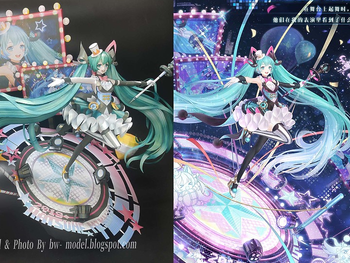 點我看大圖 VOCALOID 初音未來(魔法未來2019 Ver.) 紙模型 製作 Paper Craft ペーパークラフト